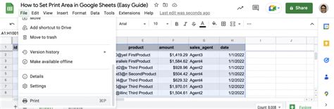 How do you Set a Print Area in Google Sheets? – A Guide for Beginners